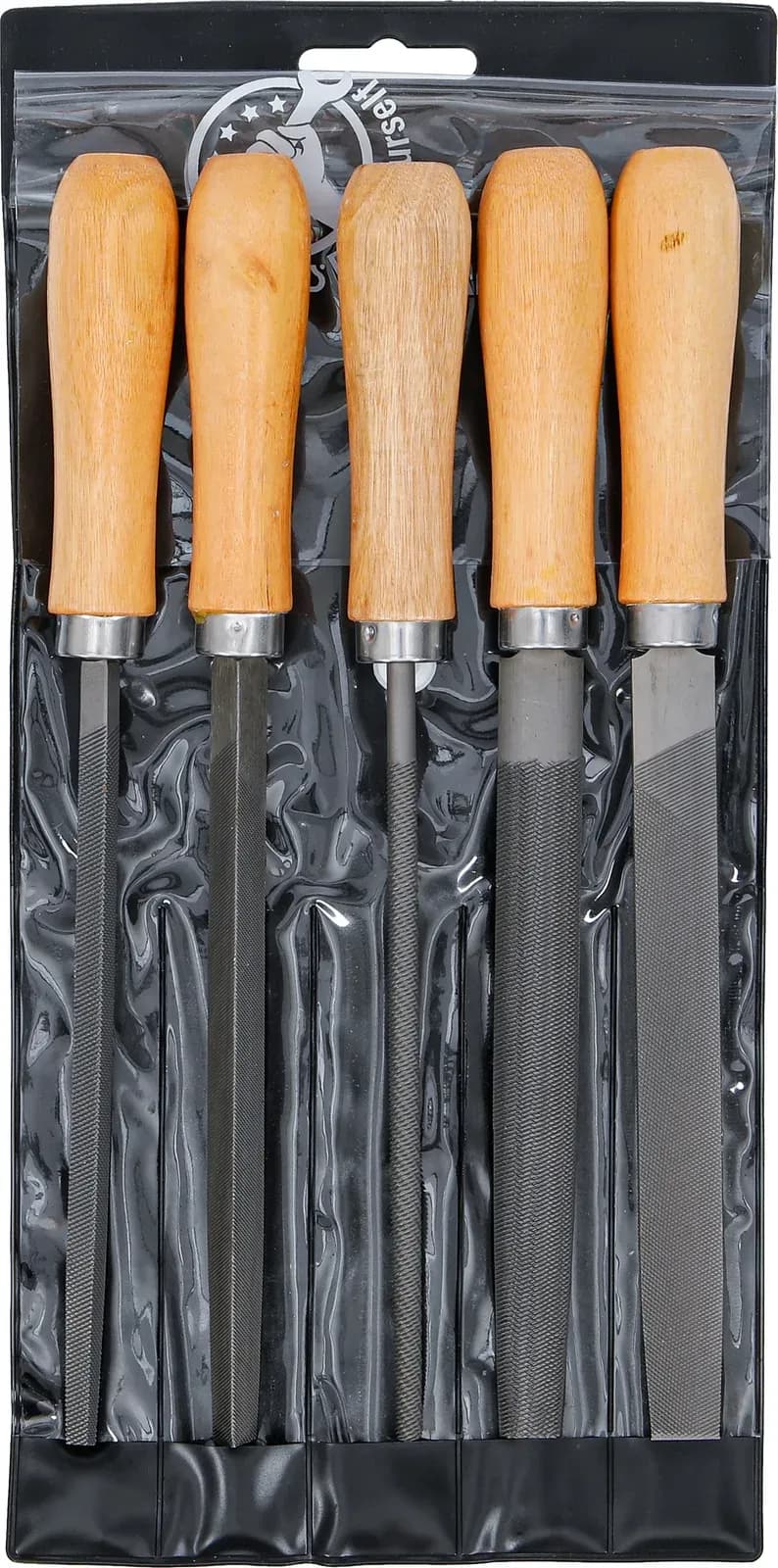 Set pilnikov, lesen ročaj, 150 mm, 5-delni