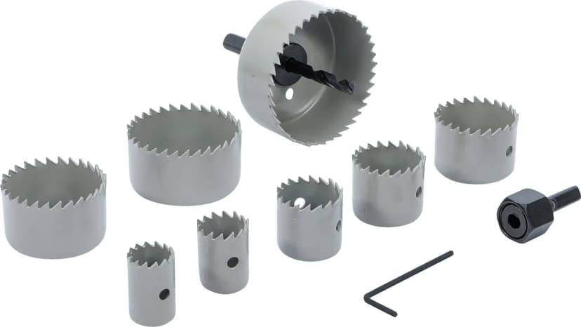 Set krožnih žag, Ø 19 - 64 mm, globina 24 mm, 11-delni