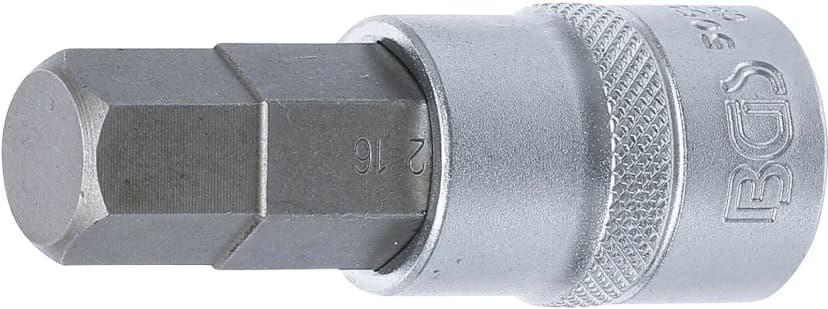Nasadni ključ z bitom, 12.5 mm (1/2"), notranji šestrob 16 mm