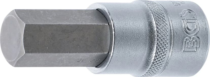 Nasadni ključ z bitom, 12.5 mm (1/2"), notranji šestrob 17 mm