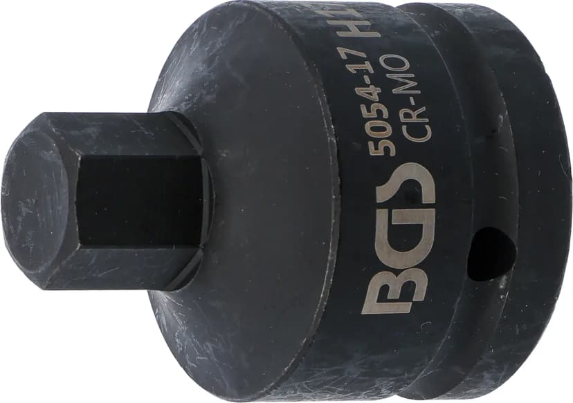 Udarni nasadni ključ z bitom, dolžina 55 mm, pogon 20 mm (3/4"), notranji šestrob 17 mm