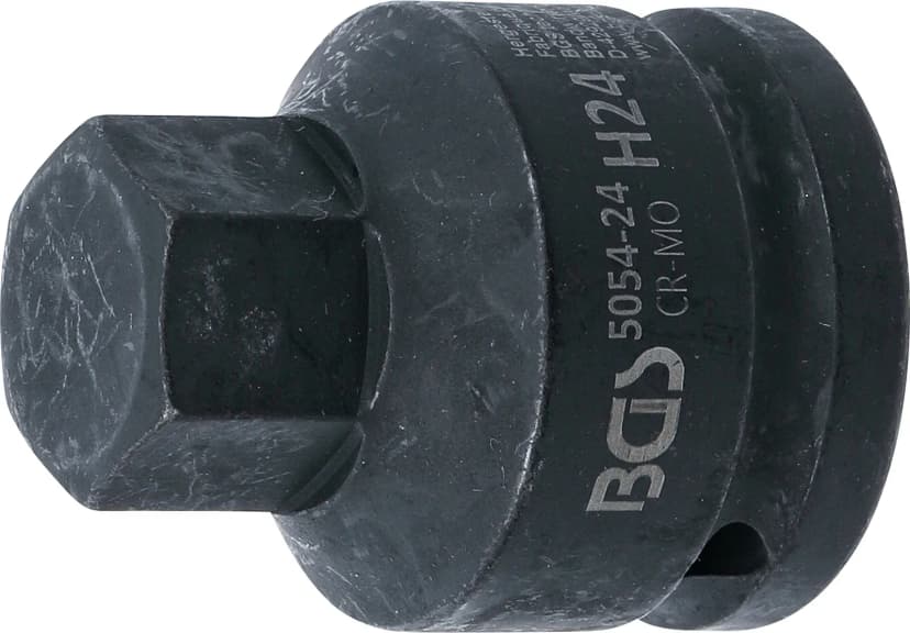 Udarni nasadni ključ z bitom, dolžina 55 mm, pogon 20 mm (3/4"), notranji šestrob 24 mm