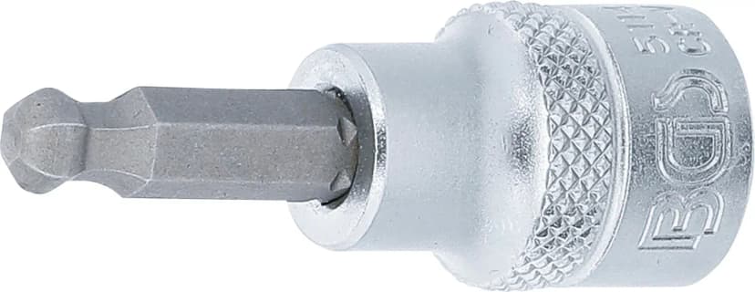 Nasadni ključ z bitom, 10 mm (3/8"), notranji šestrob s kroglično glavo 6 mm
