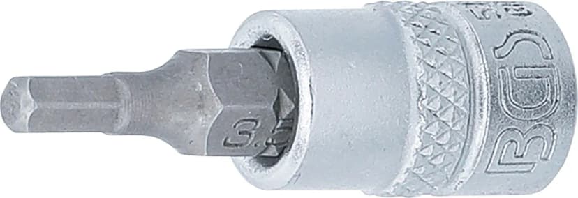 Nasadni ključ z bitom, pogon 6.3 mm (1/4"), notranji šestrob 3.5 mm