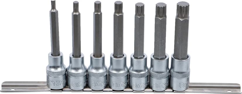 Set nasadnih ključev z biti, pogon 12.5 mm (1/2"), zobati profil (za XZN) M5 - M14, 7-delni