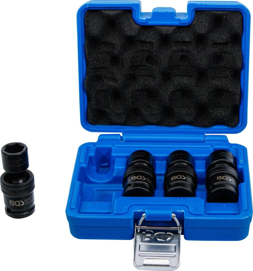 Set udarnih nasadnih ključev s kroglastim zglobom, pogon 12.5 mm (1/2"), 4-delni
