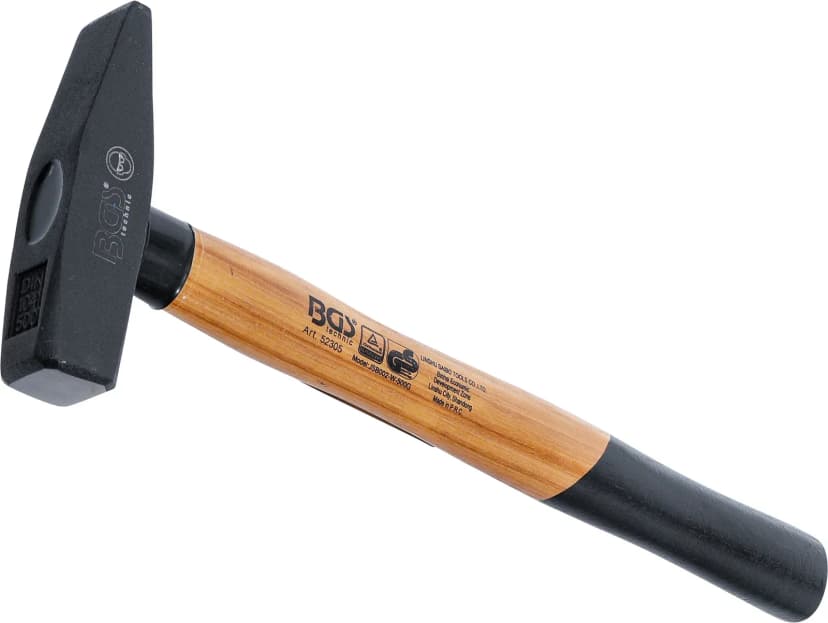 Ključavničarsko kladivo, ročaj iz hikorija, DIN 1041, 500 g