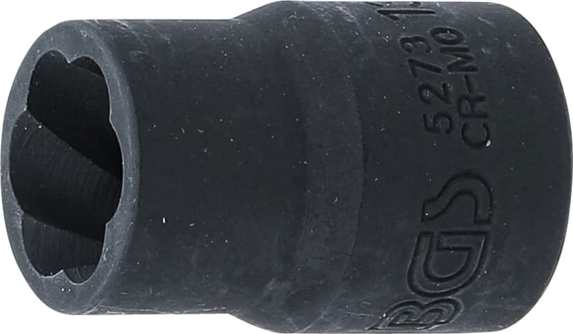 Spiralni nasadni ključ (spiralni profil) / izvlekač vijakov, pogon 10 mm (3/8"), 13 mm