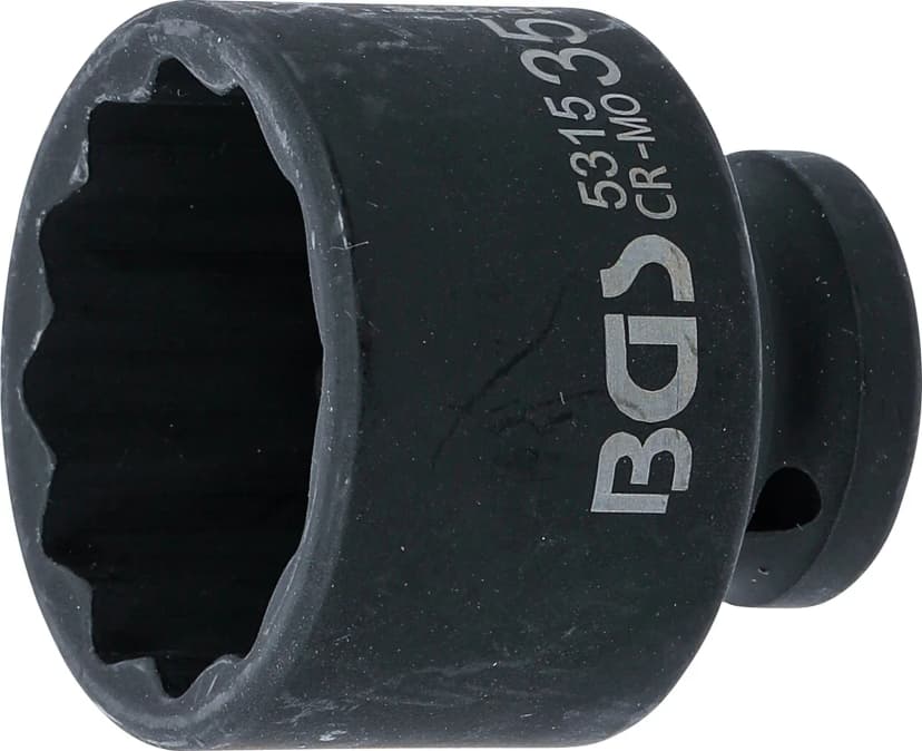 Udarni nasadni ključ, 12-robni, pogon 12.5 mm (1/2"), 35 mm