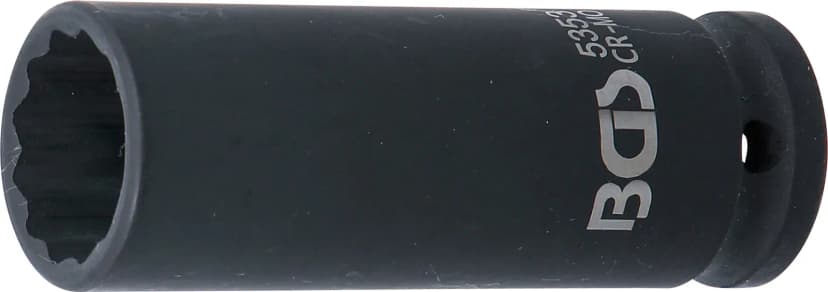 Udarni nasadni ključ, 12-robni, globok, pogon 12.5 mm (1/2"), 21 mm
