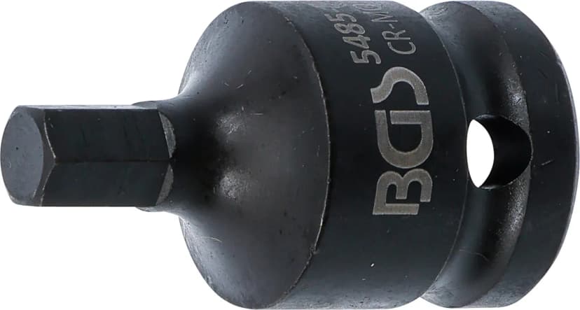 Udarni nasadni ključ z bitom, dolžina 42 mm, pogon 12.5 mm (1/2"), notranji šestrob 8 mm