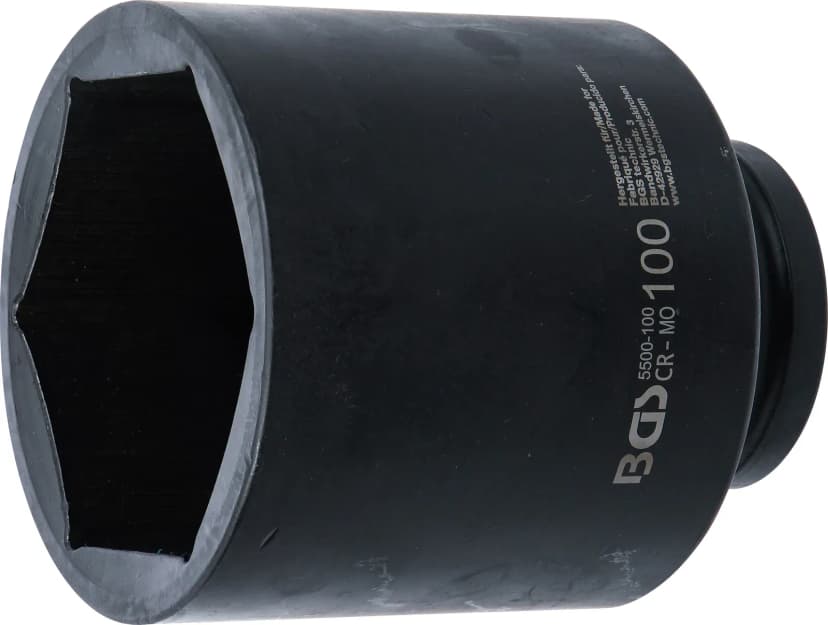 Udarni nasadni ključ, šestrobi, globok, pogon 25 mm (1"), 100 mm