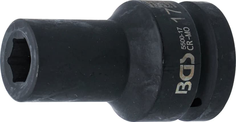 Udarni nasadni ključ, šestrobi, globok, pogon 25 mm (1"), 17 mm