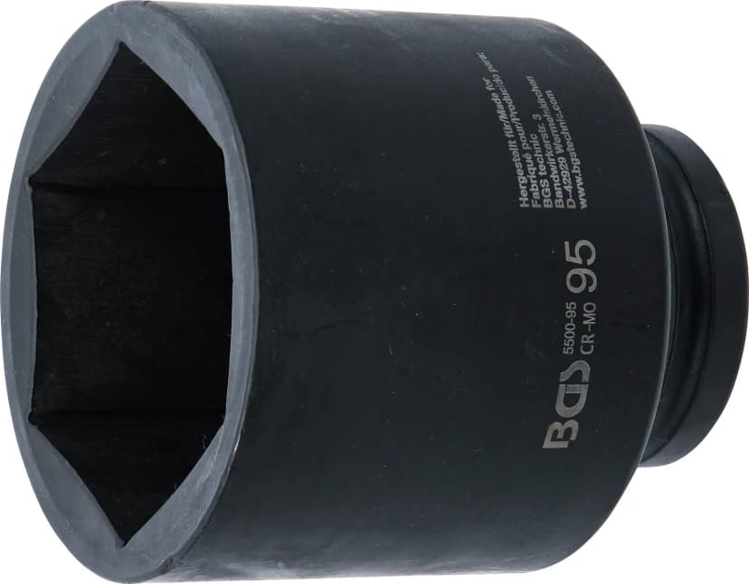 Udarni nasadni ključ, šestrobi, globok, pogon 25 mm (1"), 95 mm