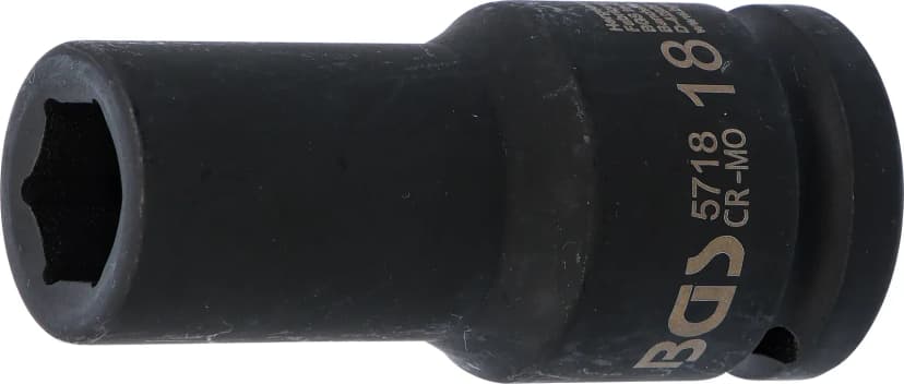 Udarni nasadni ključ, šestrobi, globok, pogon 20 mm (3/4"), 18 mm