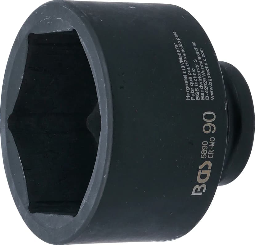 Udarni nasadni ključ, šestrobi, pogon 25 mm (1"), 90 mm