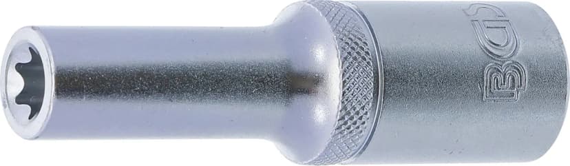 Nasadni ključ, E-profil, globok, pogon 12.5 mm (1/2"), E10