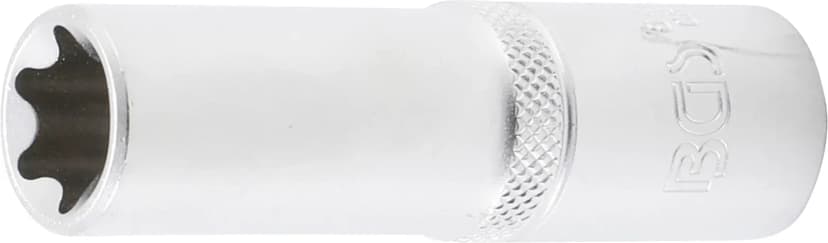 Nasadni ključ, E-profil, globok, pogon 12.5 mm (1/2"), E18