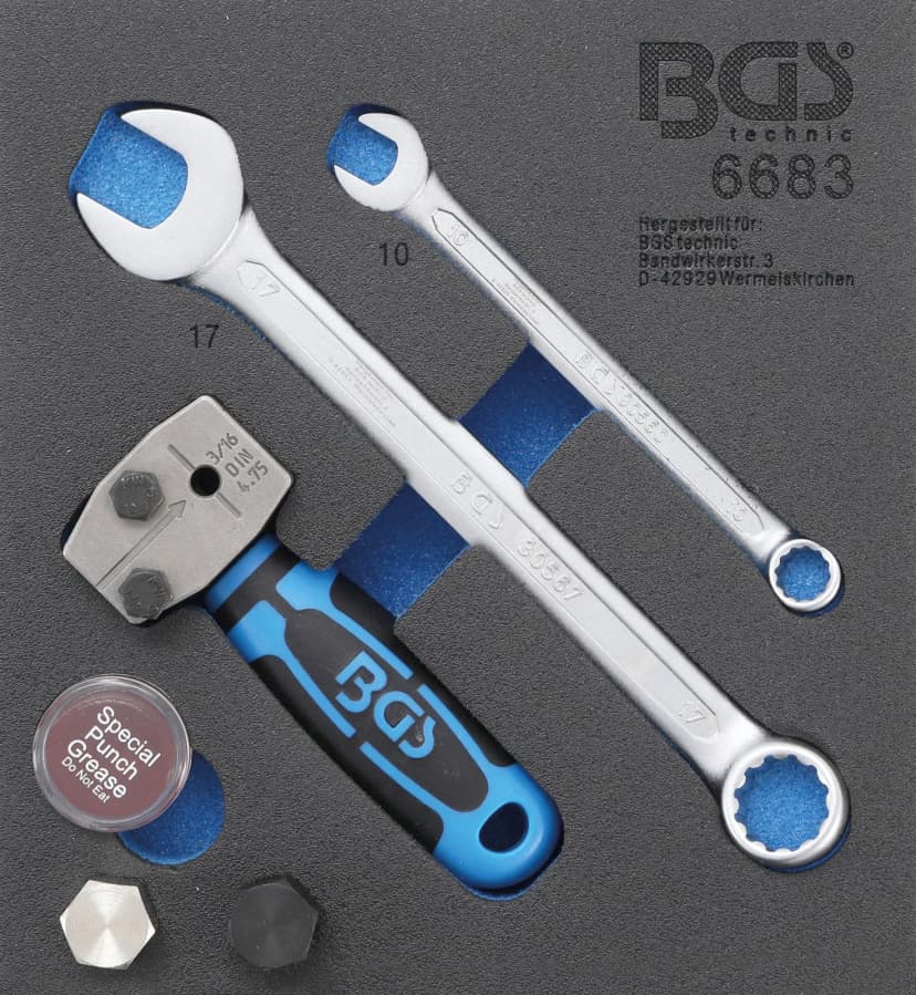 Modul za predal 1/6: orodje za robljenje cevi, DIN 4.75 mm (3/16")