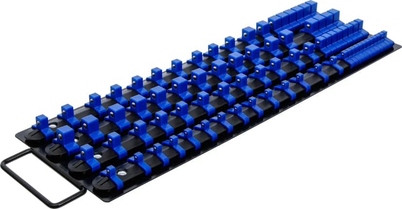 Set nasadnih letev za nasadne ključe, z 80 sponkami, za nasadne ključe 6.3 mm (1/4"), 10 mm (3/8"), 12.5 mm (1/2")