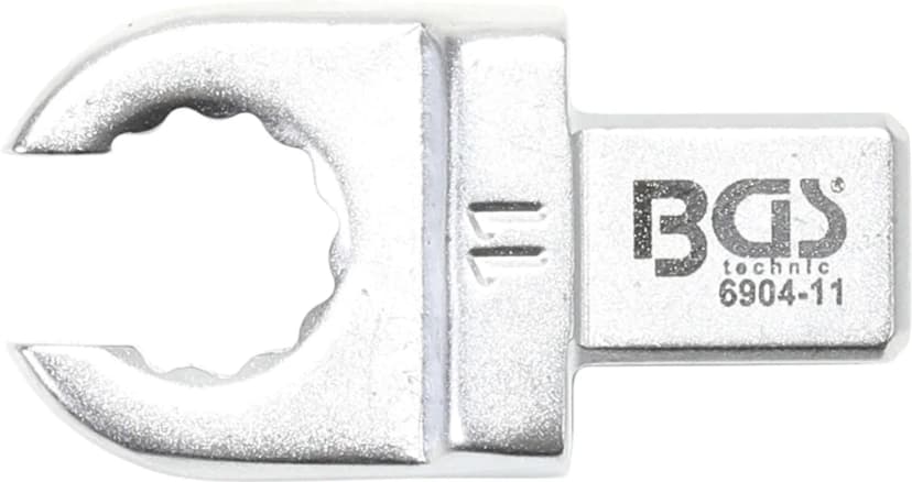 Nasadni obročni ključ, odprti tip, 11 mm, štirirob 9 x 12 mm