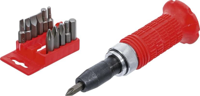 Set ročnega udarnega vijačnika z biti, notranji šestrob pogon 12.5 mm (1/2")
