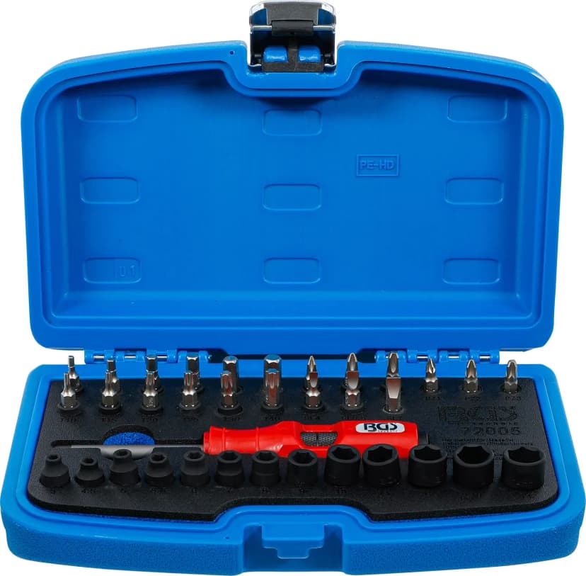 Set udarnih izvijačev, 6.3 mm (1/4"), 36-delni
