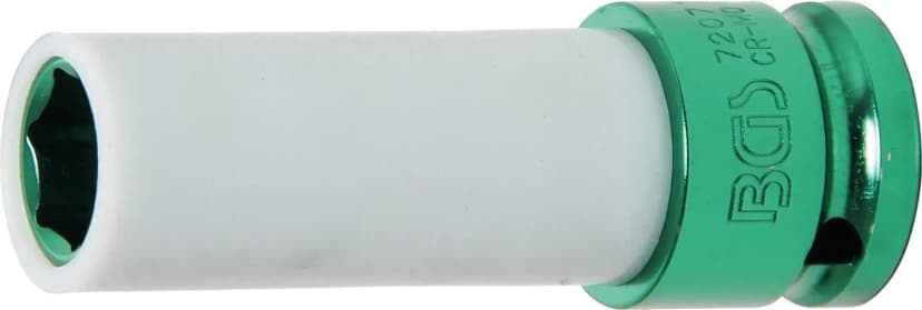 Zaščiteni udarni nasadni ključ, pogon 12.5 mm (1/2"), 15 mm