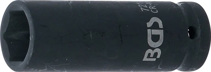 Udarni nasadni ključ, šestrobi, globok, pogon 12.5 mm (1/2"), 19 mm