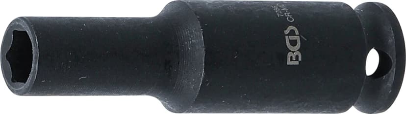 Udarni nasadni ključ, šestrobi, globok, pogon 6,3 mm (1/4"), 6 mm
