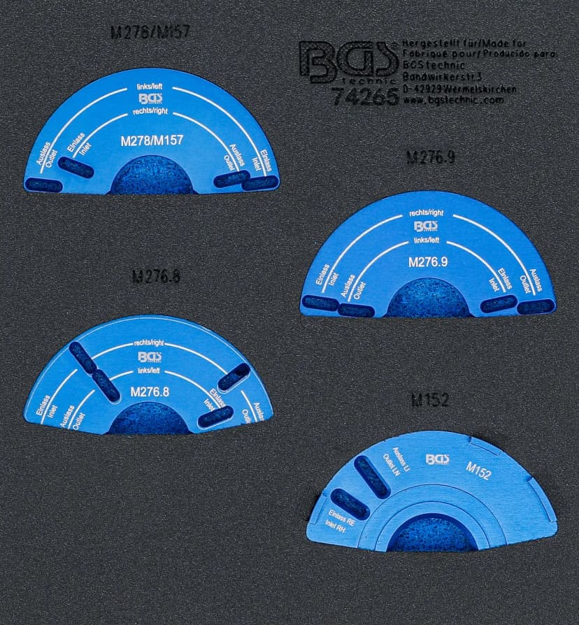 Modul za predal 1/6: set orodij za nastavitev nastavljalnika odmičnih gredi, za Mercedes-Benz M152, M157, M276, M278