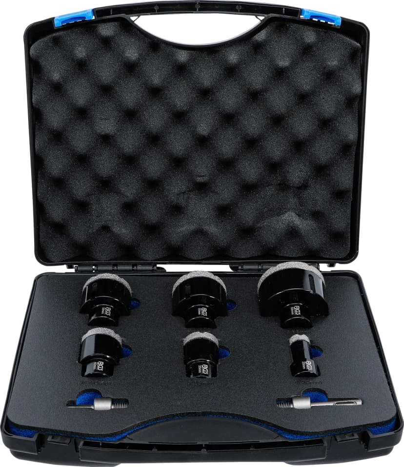 Set diamantnih zarezovalnih kron, 20 - 68 mm, 8-delni