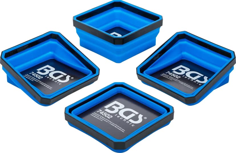Set magnetnih skodelic, silikon, zložljiv, 115 x 115 x 50 mm, 4-delni