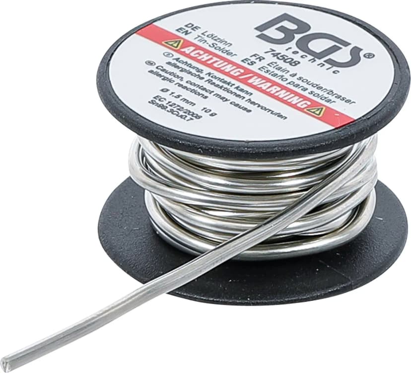 Kositrni spajk, kolut žice, brez svinca, Ø 1.5 mm, 10 g