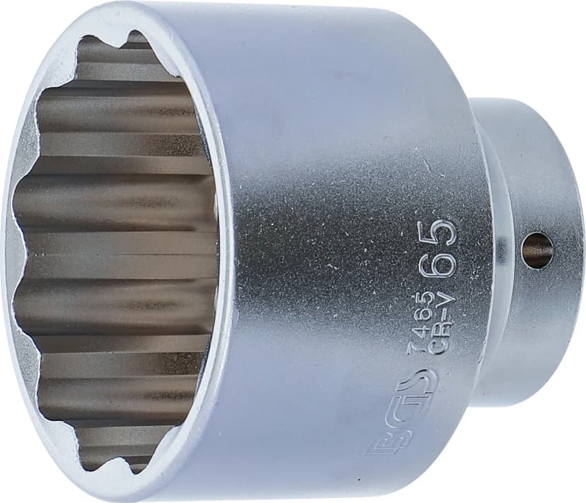 Nasadni ključ, 12-robni, pogon 20 mm (3/4"), 65 mm