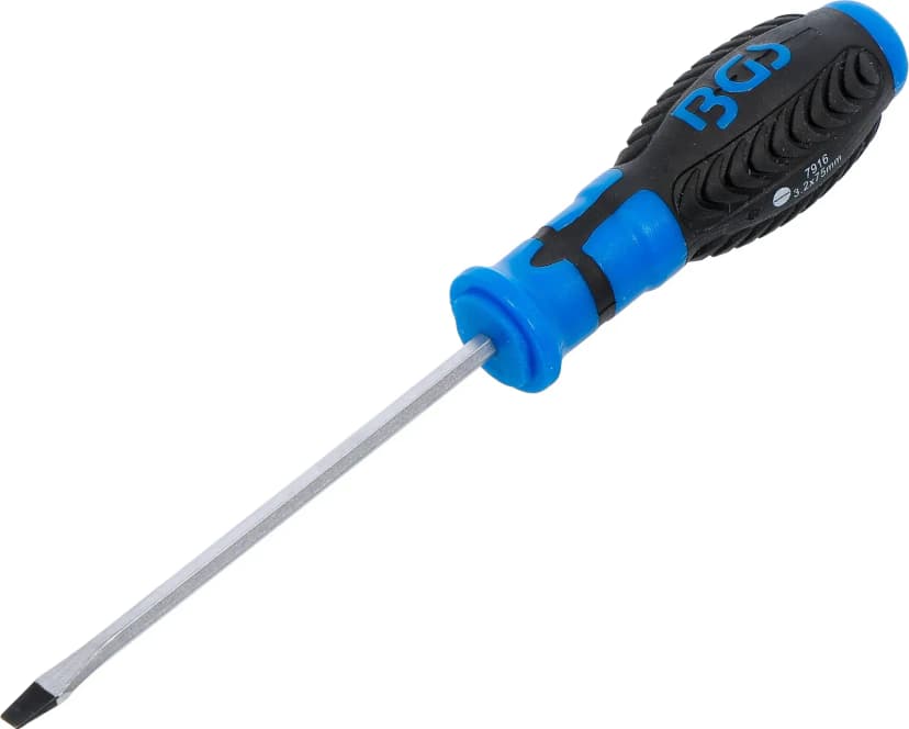 Izvijač, z zunanjim šestrobom, ploski SL 3.2 mm, dolžina rezila 75 mm
