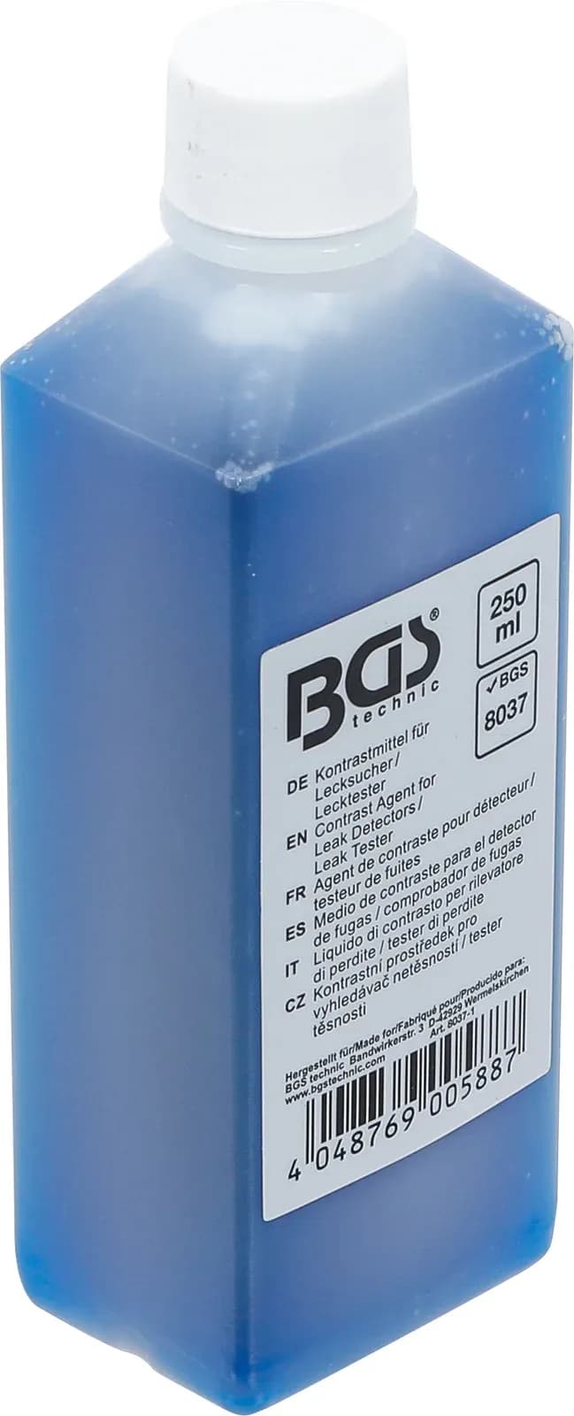Kontrastno sredstvo za detektorje puščanja / preizkuševalnike tesnosti, 250 ml, za BGS 8037