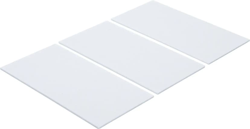 Filc, podloge, bela, 100 x 200 mm, 3 kosov
