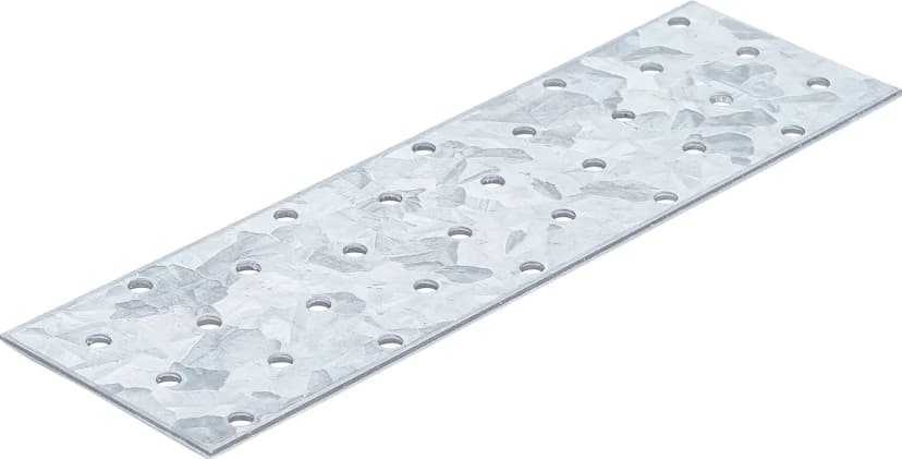 Jeklena plošča z luknjami, 200 x 60 x 2 mm