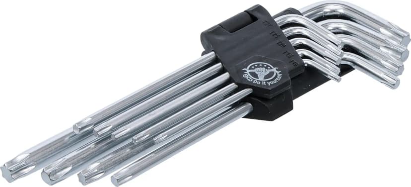 Set L-ključev, dolg, T-profil (za Torx), T10 - T50, 9-delni