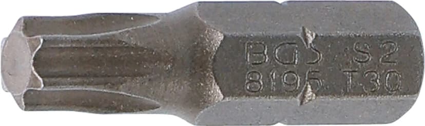 Bit, dolžina 25 mm, pogon 6.3 mm (1/4"), T-profil (za Torx) T30