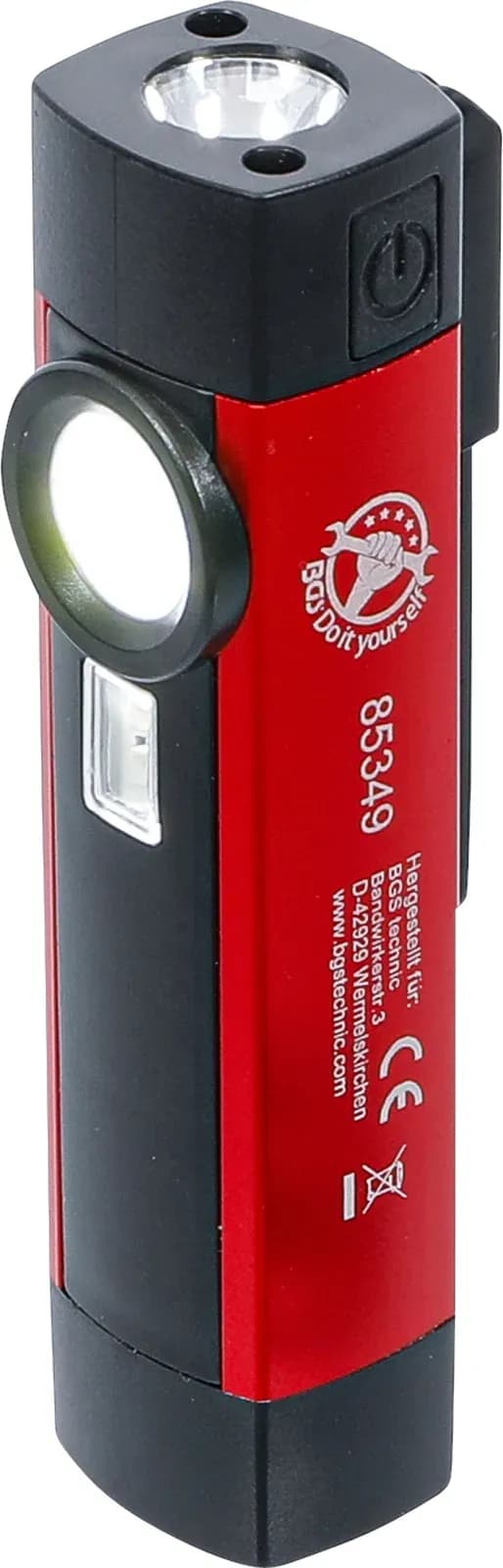 COB LED / UV ročna svetilka iz aluminija, 1 W