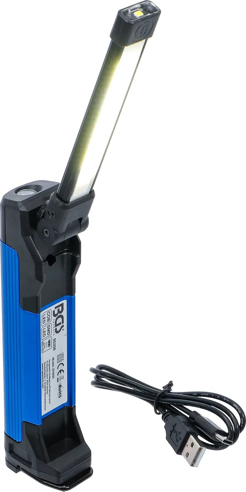 Akumulatorska upogljiva svetilka, COB-LED, 4 W
