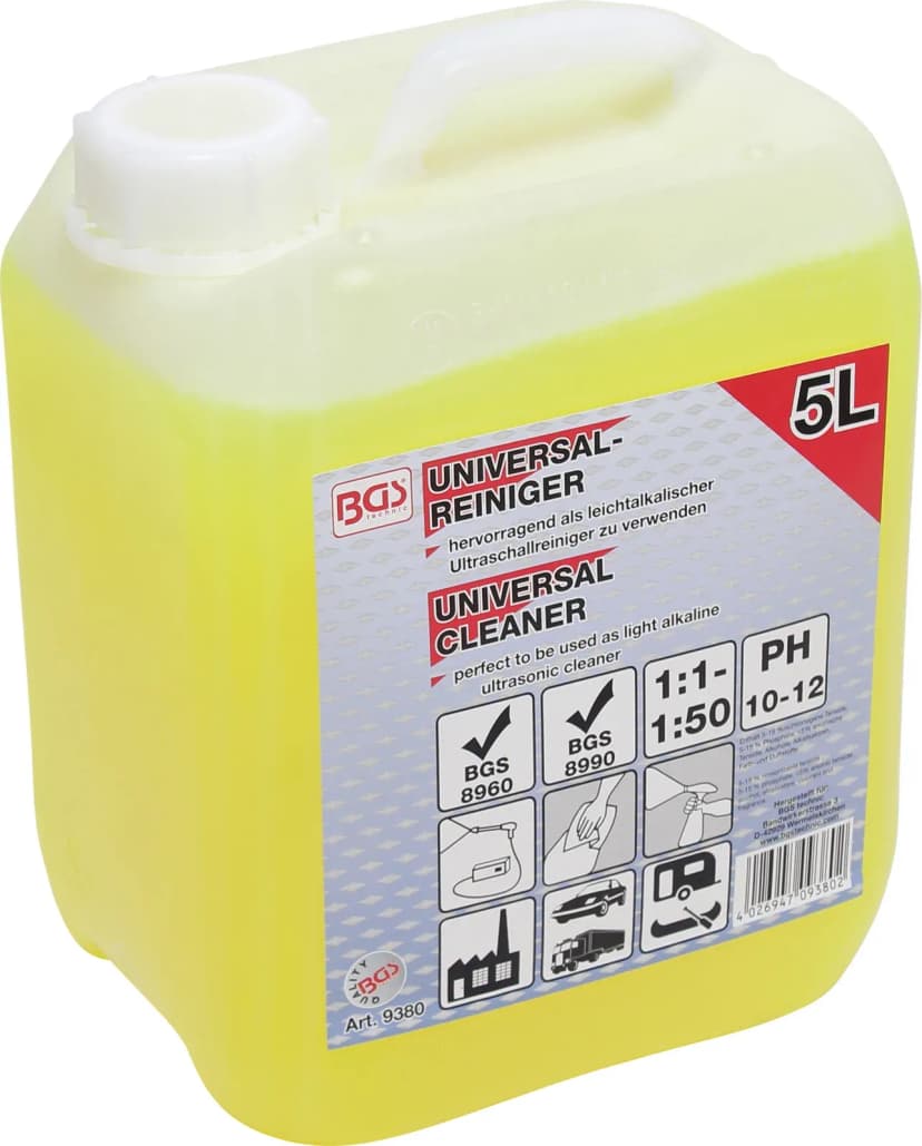 Univerzalno čistilo, 5 l, za visokotlačne čistilnike in ultrazvočne čistilnike