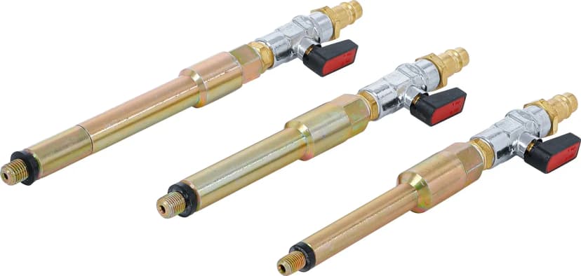 Set pnevmatskih adapterjev za odprtine grelnih svečk, M8 x 1.0, M10 x 1.0, M10 x 1.25, 3-delni
