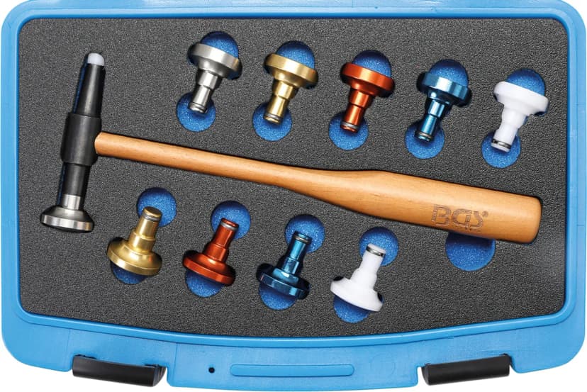 Set kladiv z zamenljivimi glavami, Ø 28 mm, 11-delni