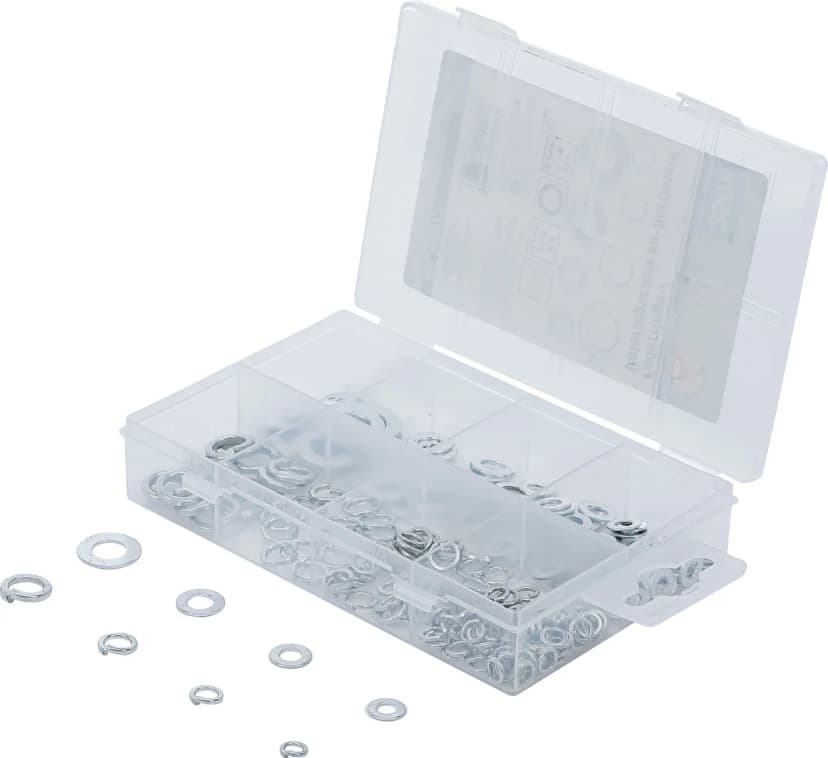 Set vzmetnih podložk / podložk, Ø 4 - 8 mm, 250-delni