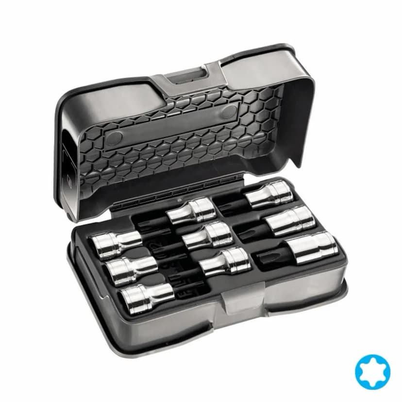 Nasadni TORX 1/2" 9-delni set T20-T60