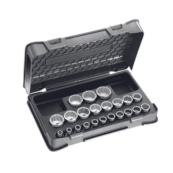 Nasadni ključi 1/2" 12-robi 22-delni set