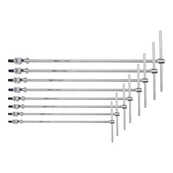 Set T-ročk z nasadnim bitom TORX 8-delni T20-T55